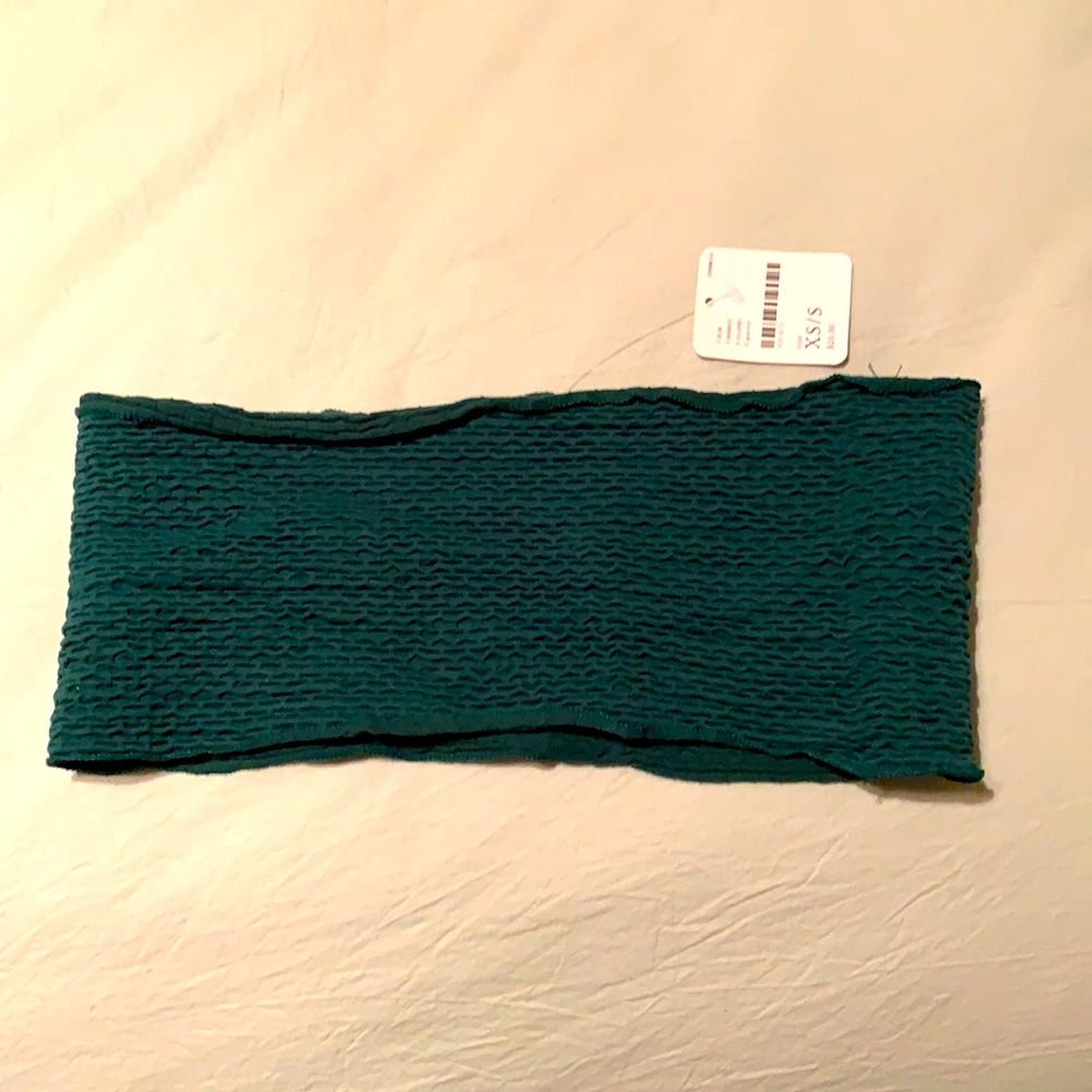 Free People green bandeau. Size XS/S. NWT